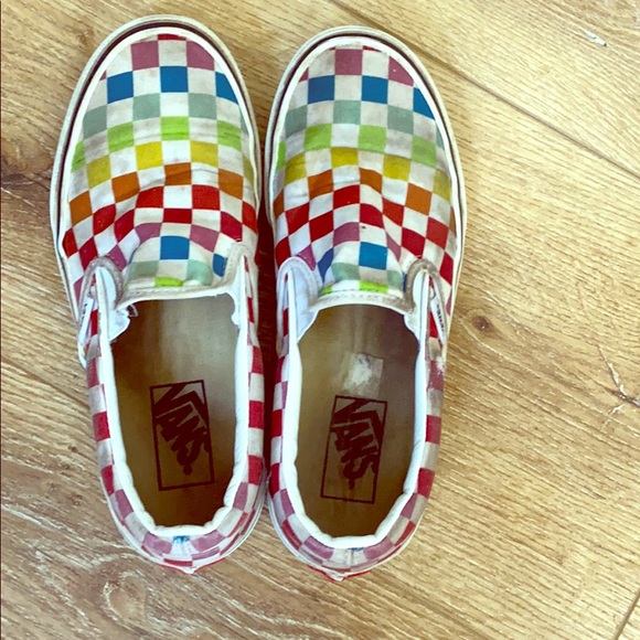 Colorful vans slip on shoes - Picture 1 of 2